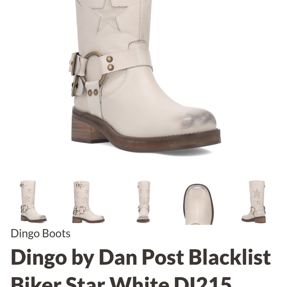 Dingo Cream Star Embellished Boots - Picture 5 of 6